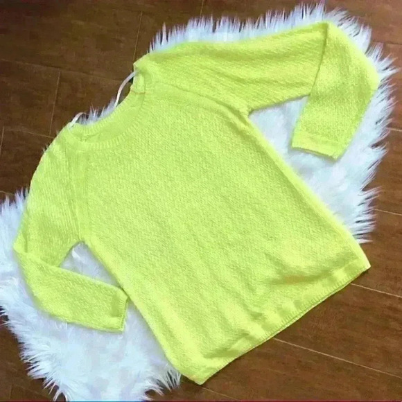 Lemon Lime Sweater Acrylic Size Medium - Picture 2 of 6